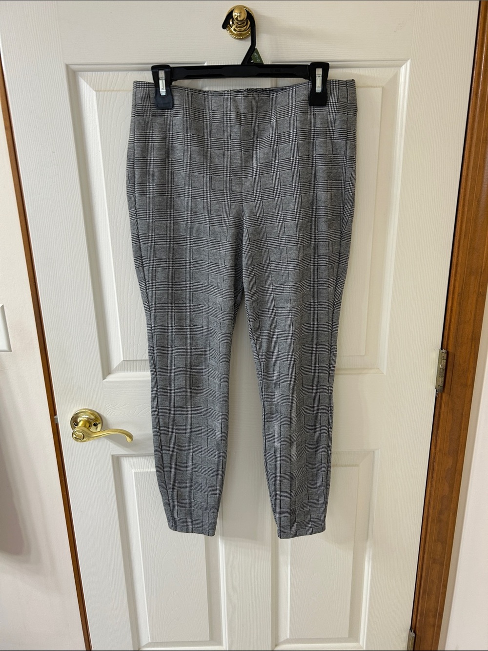 Maison Jules Gray Glen Plaid Ankle Pants